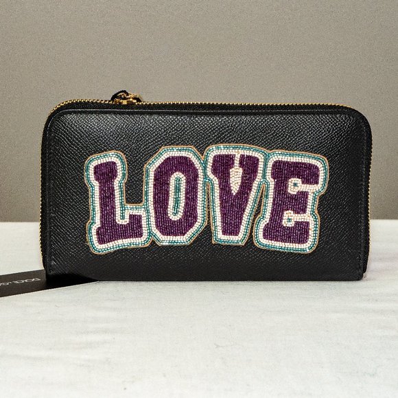 DOLCE & GABBANA D&G "LOVE" Leather Wallet - Picture 1 of 3